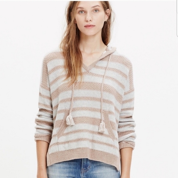 Madewell Sweaters - Madewell Hooded Strip Sweater